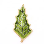 Lost in the Forest Enamel Leaf Wooden Bowl