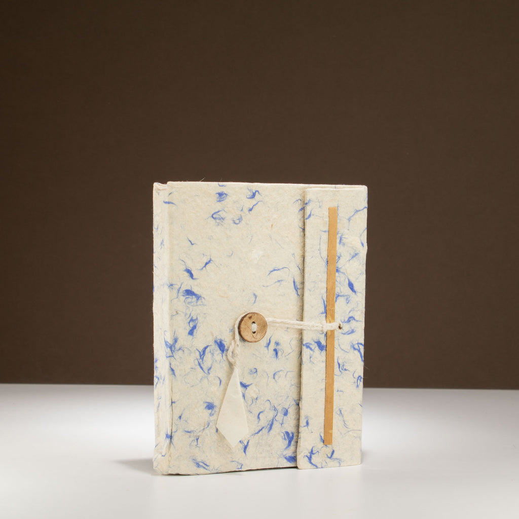 Lokta Mixed Blue Cotton Notebook Medium