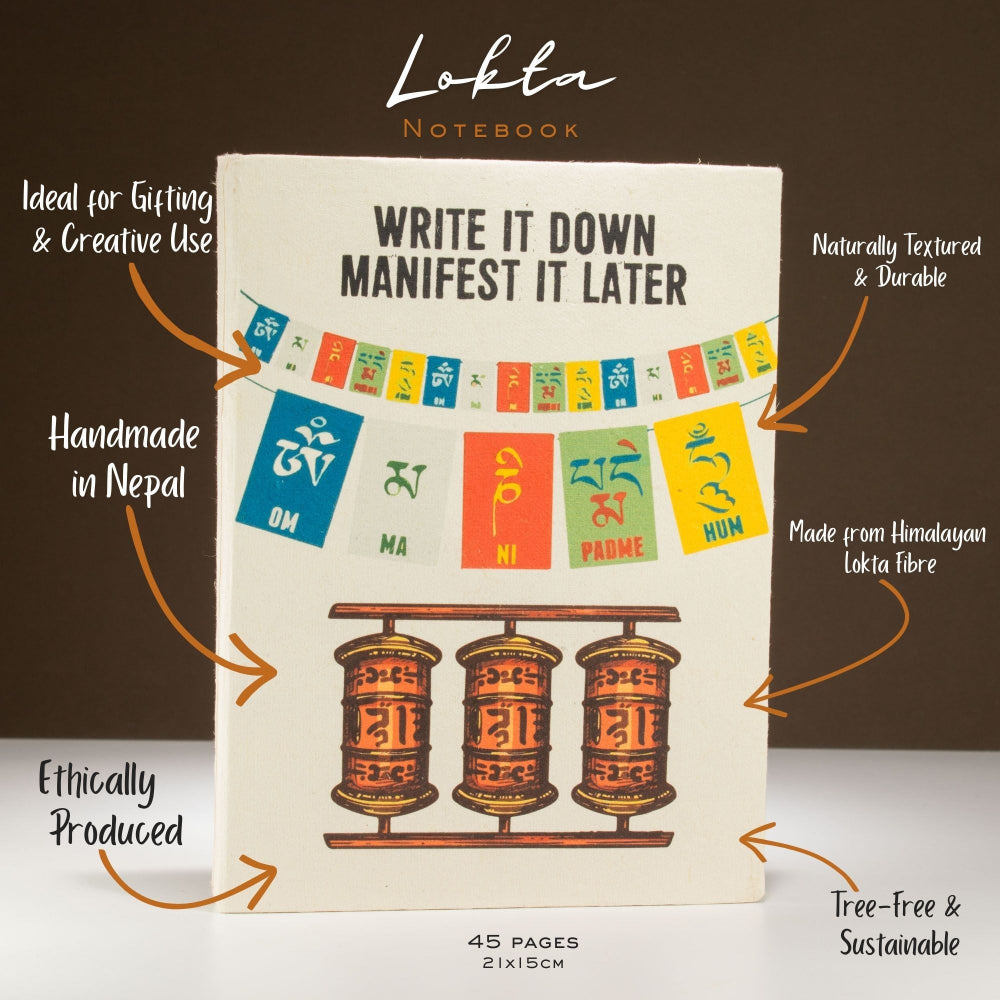 Write it Down Lokta Inspiration Notebook