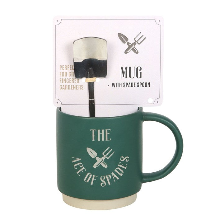 Eleanoras Ace Of Spades Mug With Spade Spoon Mugs