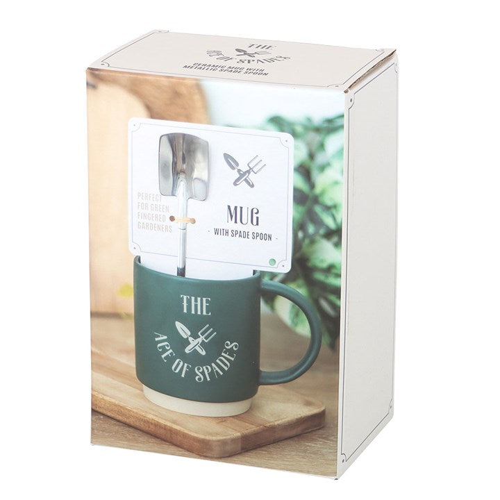 Eleanoras Ace Of Spades Mug With Spade Spoon Mugs