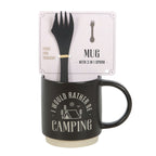 Eleanoras I Would Rather Be Camping Mug 3-in-1 Spork Mugs