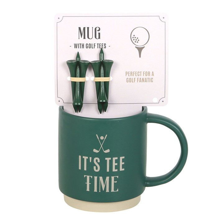 Eleanoras It's Tee Time Mug With Golf Tees Mugs