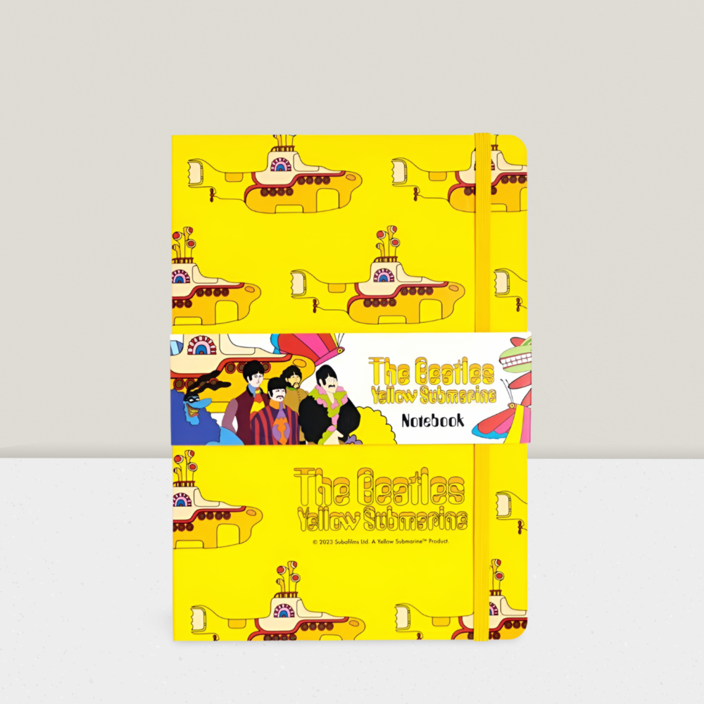 The Beatles Yellow Recycled Paper Notebook