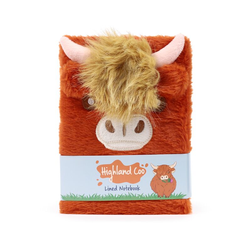 Eleanoras Highland Coo Cow Plush Fluffies  Notebook Notebooks