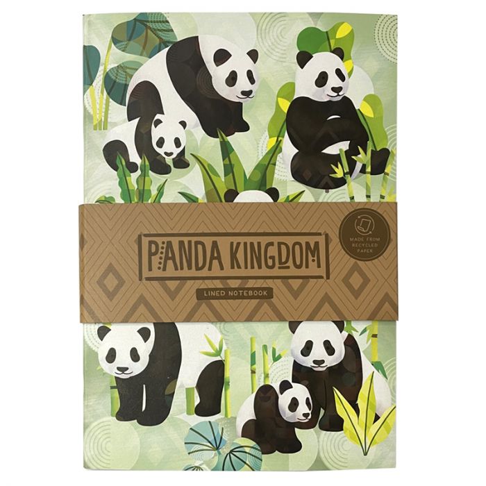 Eleanoras PANDA KINGDOM RECYCLED PAPER NOTEBOOK Notebooks