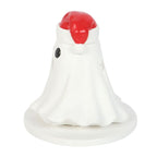 Eleanoras Ghost with Santa Hat Tealight and Incense Cone Holder 