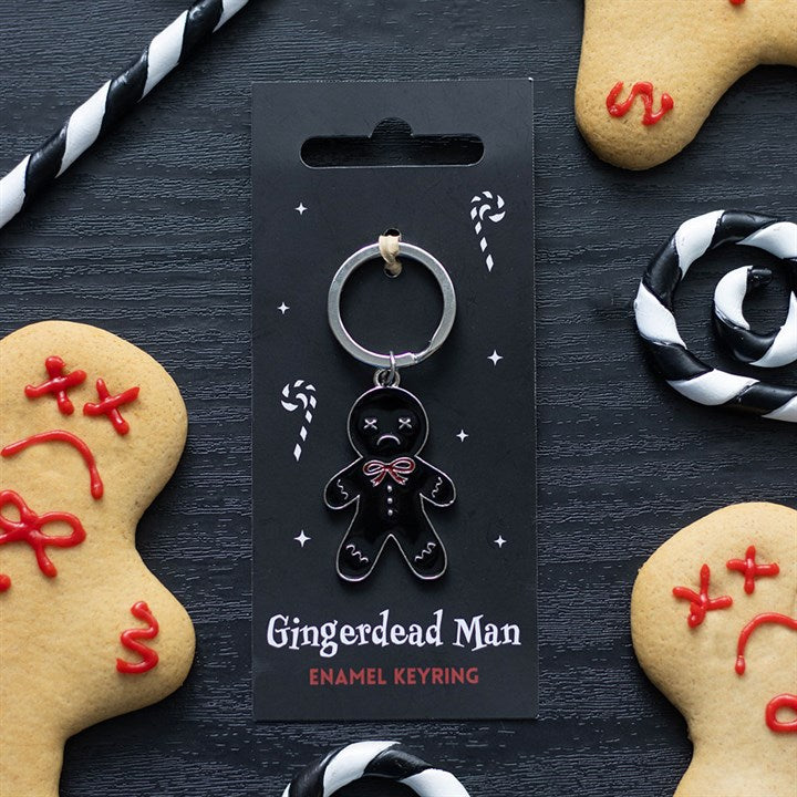Eleanoras Black Gingerdead Man Keyring Keyrings