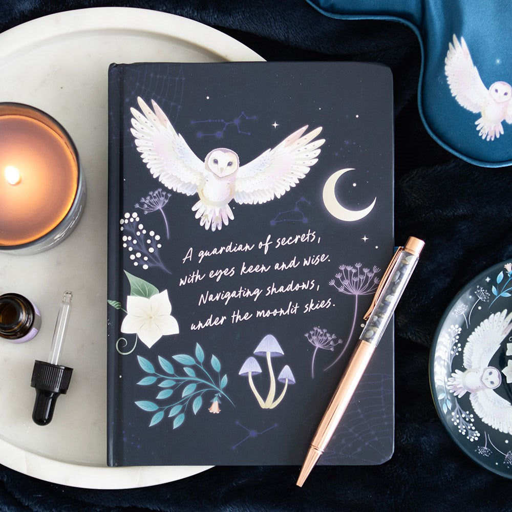 Eleanoras NIGHT OWL JOURNAL WITH SODALITE PEN Notebooks & Journals