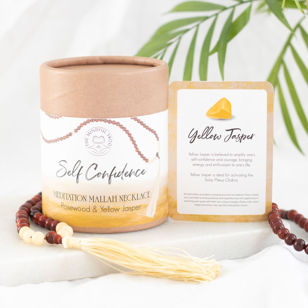 Eleanoras Self Confidence Rosewood & Yellow Jasper Mallah Necklace Necklaces
