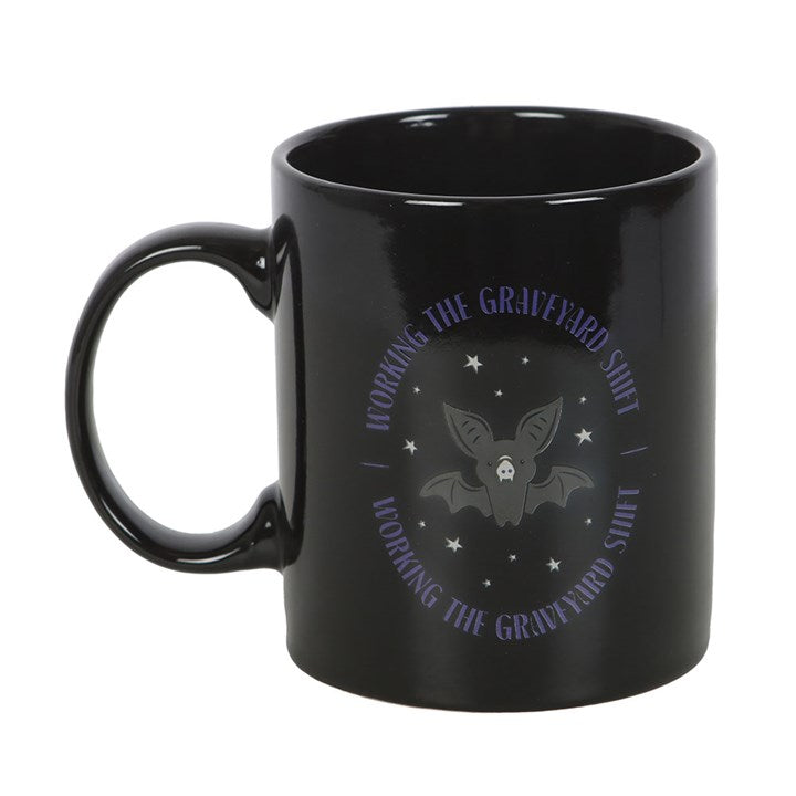 Eleanoras Graveyard Shift Bat Mug Mugs