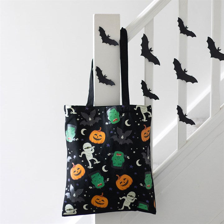 Eleanoras Monster Mash Print Polycotton Tote Bag 