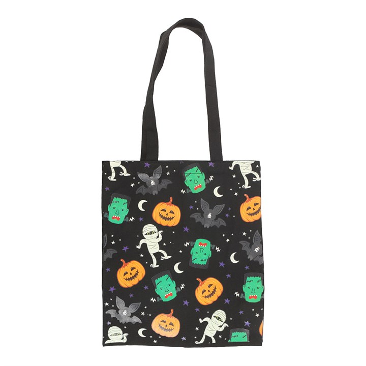 Eleanoras Monster Mash Print Polycotton Tote Bag 