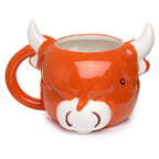 Eleanoras Highland Coo Cow Head Ceramic Shaped Mug Mugs