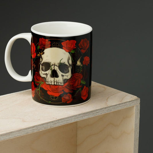 Eleanoras SKULLS & ROSES MUG Mugs