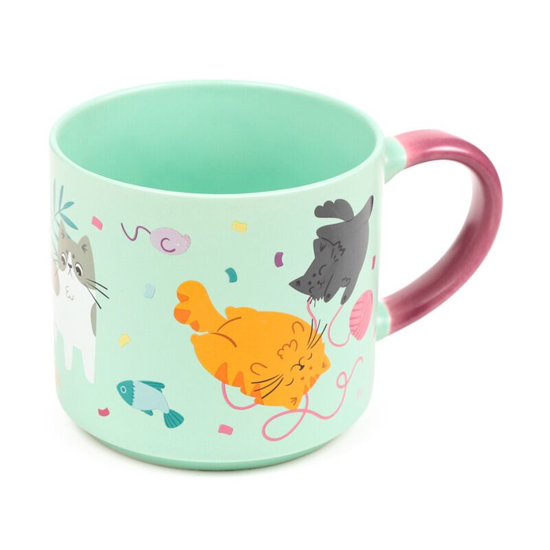 Beans & Co Cat Large Porcelain Mug
