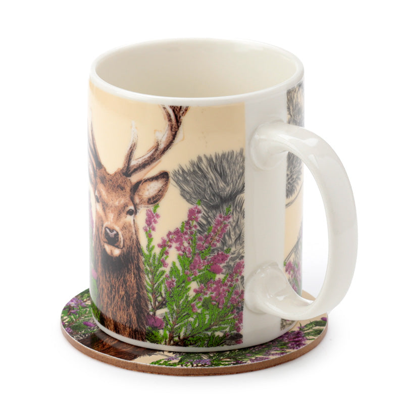 Eleanoras WILD STAG MUG & COASTER SET Mugs