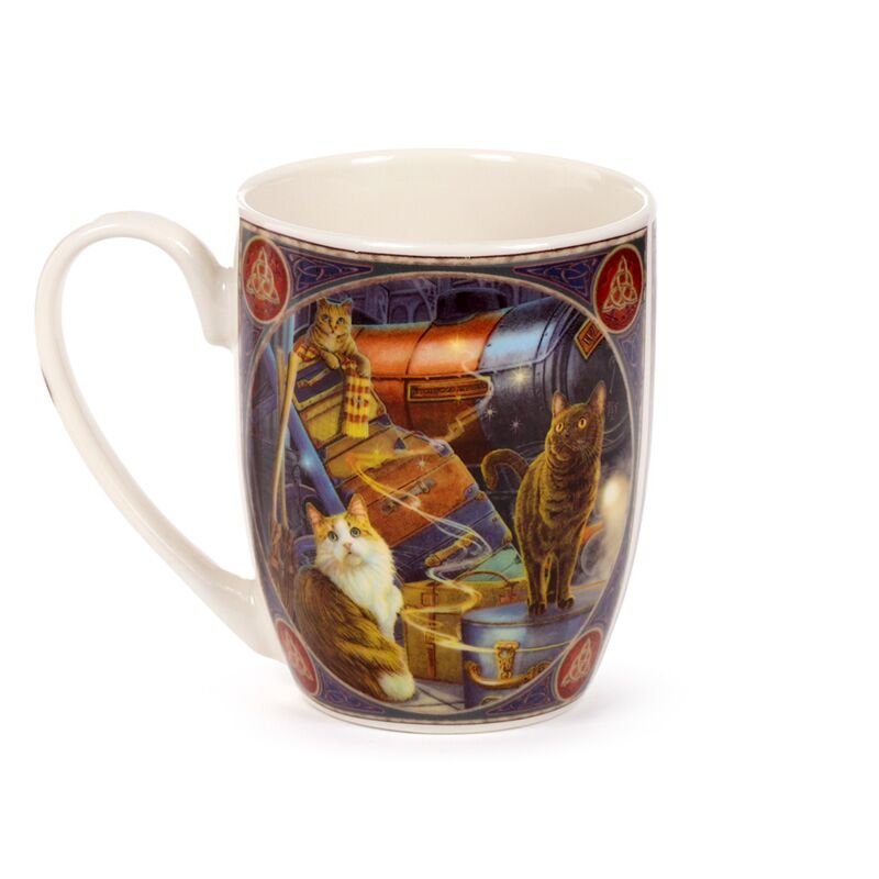 Eleanoras Lisa Parker Witchwood Express Cats Porcelain Mug Mugs