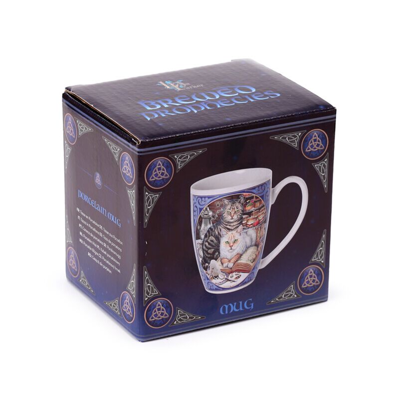 Lisa Parker Brewed Prophecies Cat Porcelain Mug