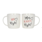 Eleanoras Mr & Mrs Set Of 2 Mugs Mugs