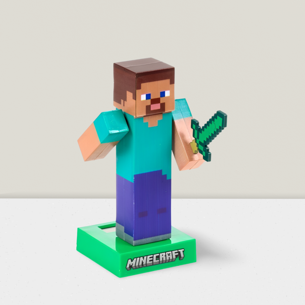Minecraft Steve Solar Powered Pal