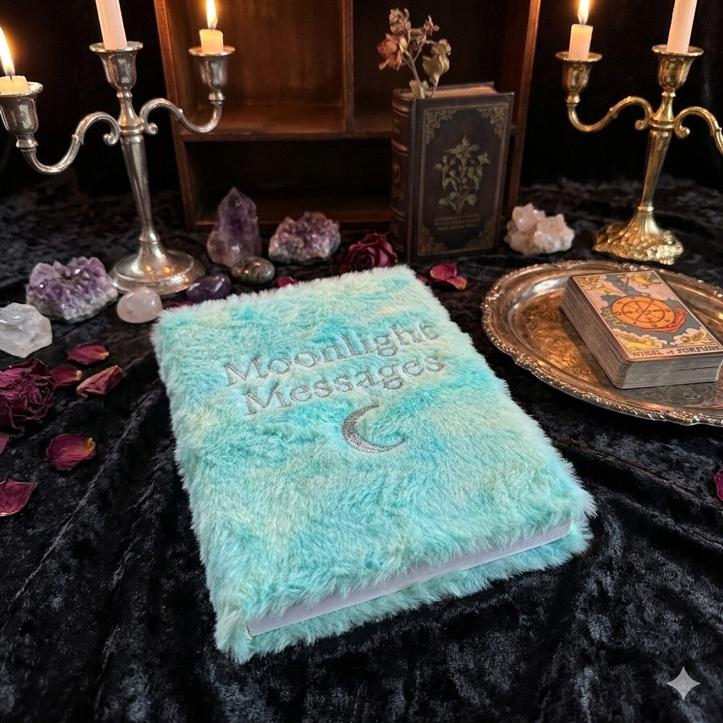 Moonlight Messages Dream Journal | Soft Fluffy Cover | 80 Pages