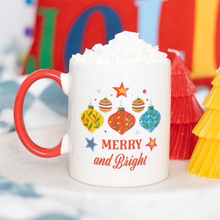 Eleanoras Merry and Bright Bauble Mug Mugs