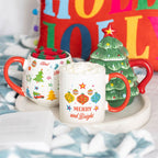 Eleanoras Merry and Bright Bauble Mug Mugs