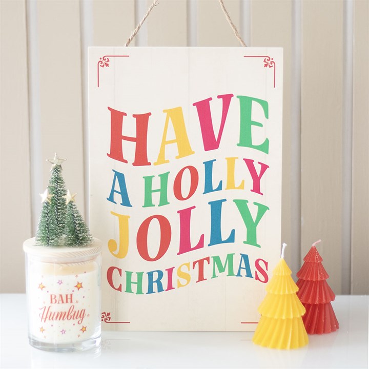 Eleanoras Have a Holly Jolly Christmas Hanging Sign 