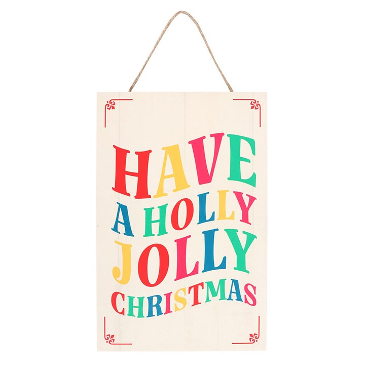 Eleanoras Have a Holly Jolly Christmas Hanging Sign 