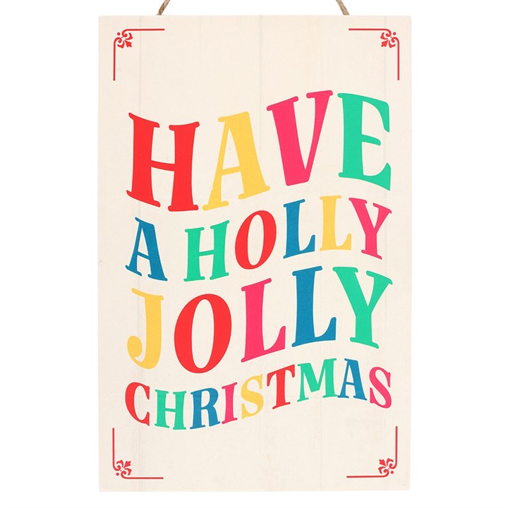 Eleanoras Have a Holly Jolly Christmas Hanging Sign 
