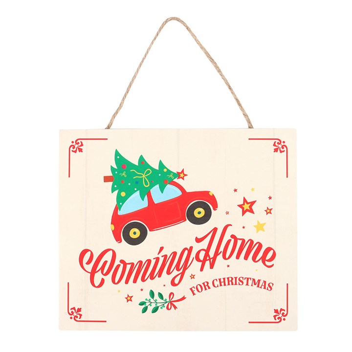 Eleanoras Coming Home for Christmas Hanging Sign 