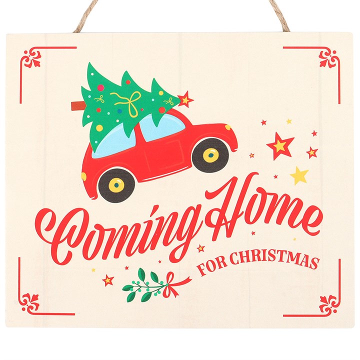 Eleanoras Coming Home for Christmas Hanging Sign 