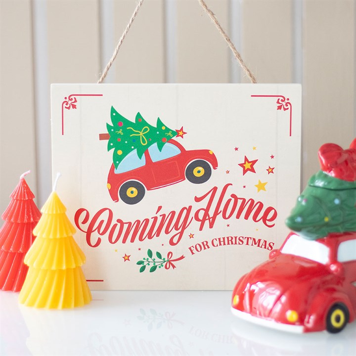 Eleanoras Coming Home for Christmas Hanging Sign 