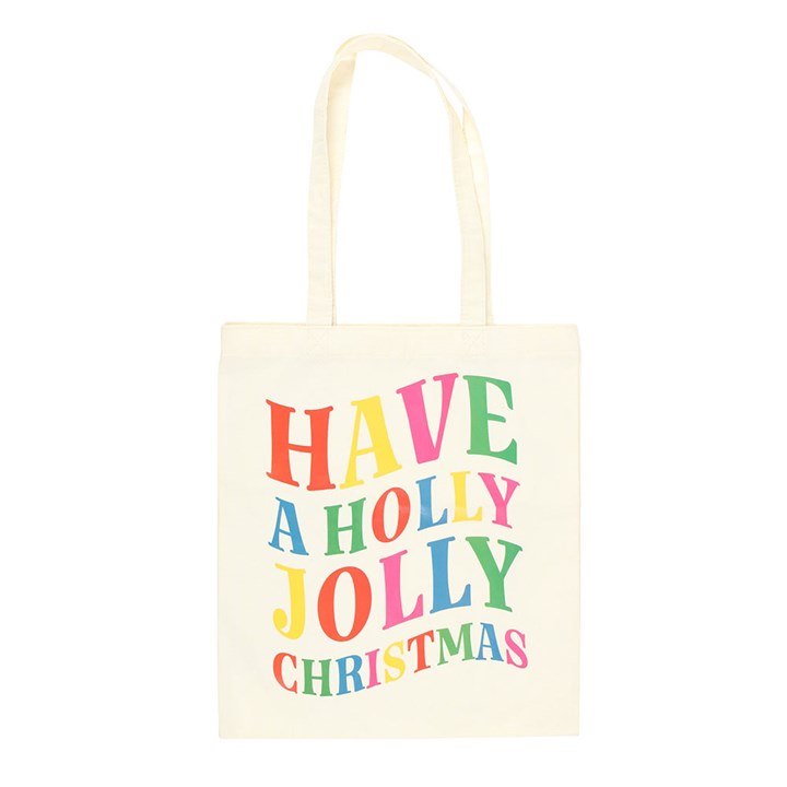 Eleanoras Holly Jolly Christmas Polyester Tote Bag 