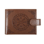 Viking Compass Faux Leather Wallet