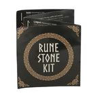Set of 25 Black Obsidian Viking Rune Stones