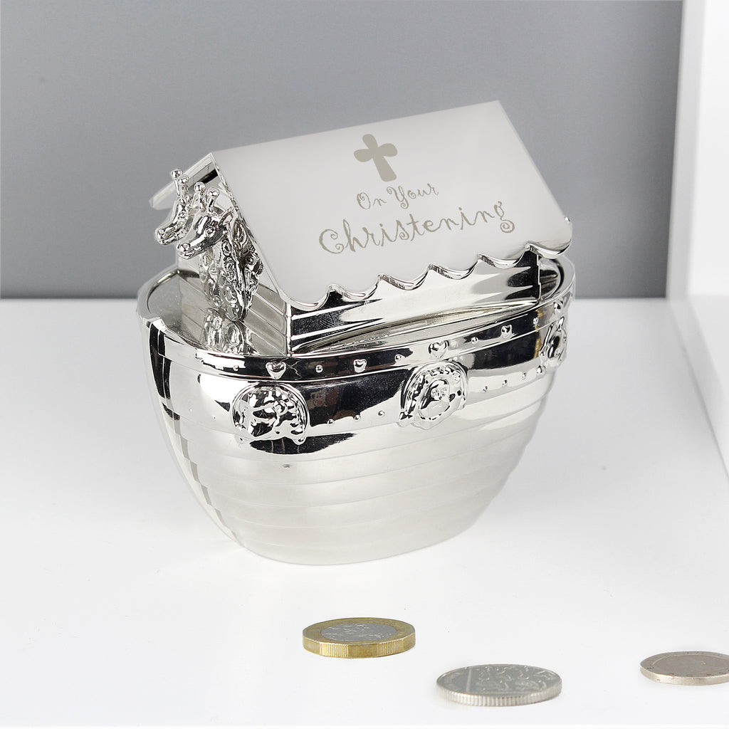 Eleanoras Christening Noahs Ark Money Box Money Boxes