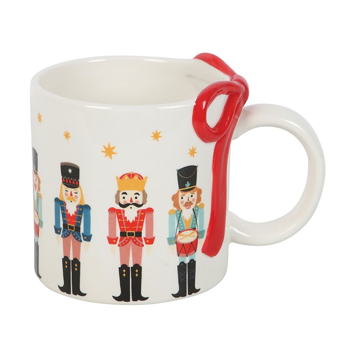 Eleanoras Nutcracker Print Mug with Bow Mugs
