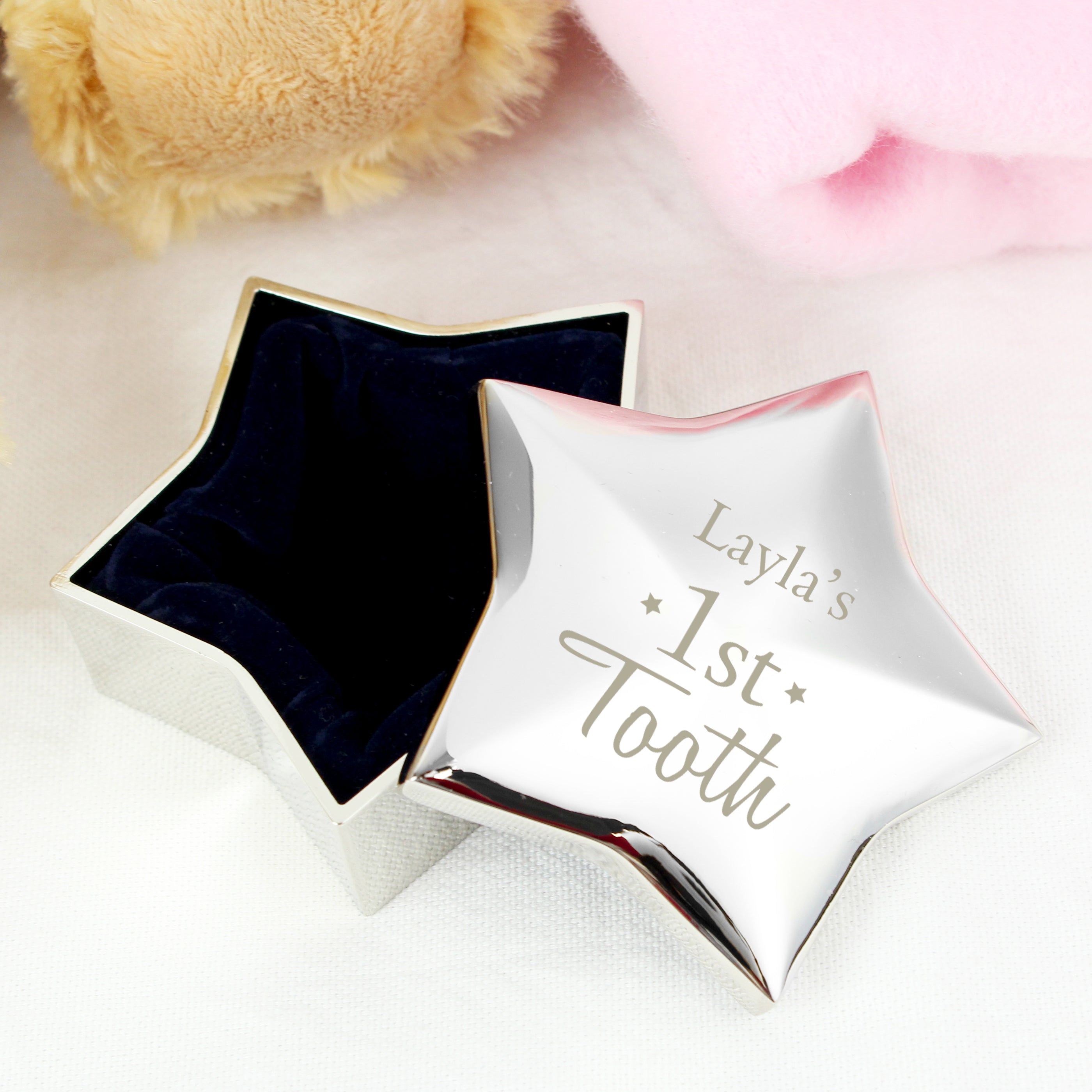 Eleanoras Personalised 1st Tooth Star Trinket Box 