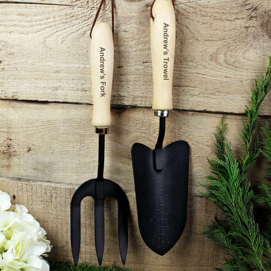 PERSONALISED FORK & TROWEL