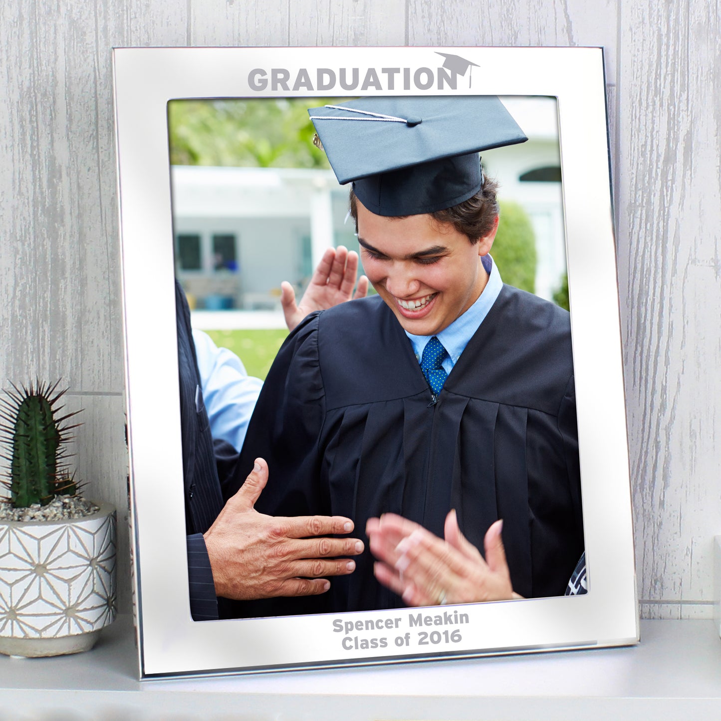 Eleanoras GRADUATION PERSONALISED SILVER PHOTO FRAME PHOTO FRAMES