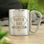 Eleanoras Super Dad Personalised Stainless Steel Mug Mugs
