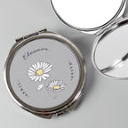 Eleanoras Personalised Birth Flower Round Compact Mirror Compact Mirrors