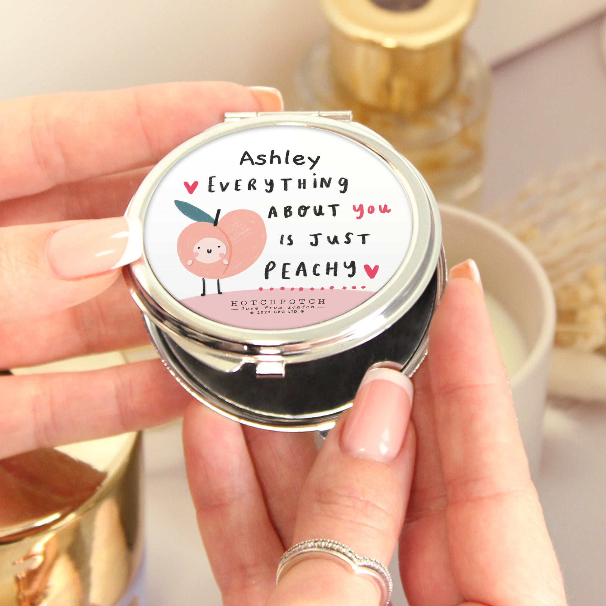 Eleanoras PEACHY COMPACT MIRROR Compact Mirrors