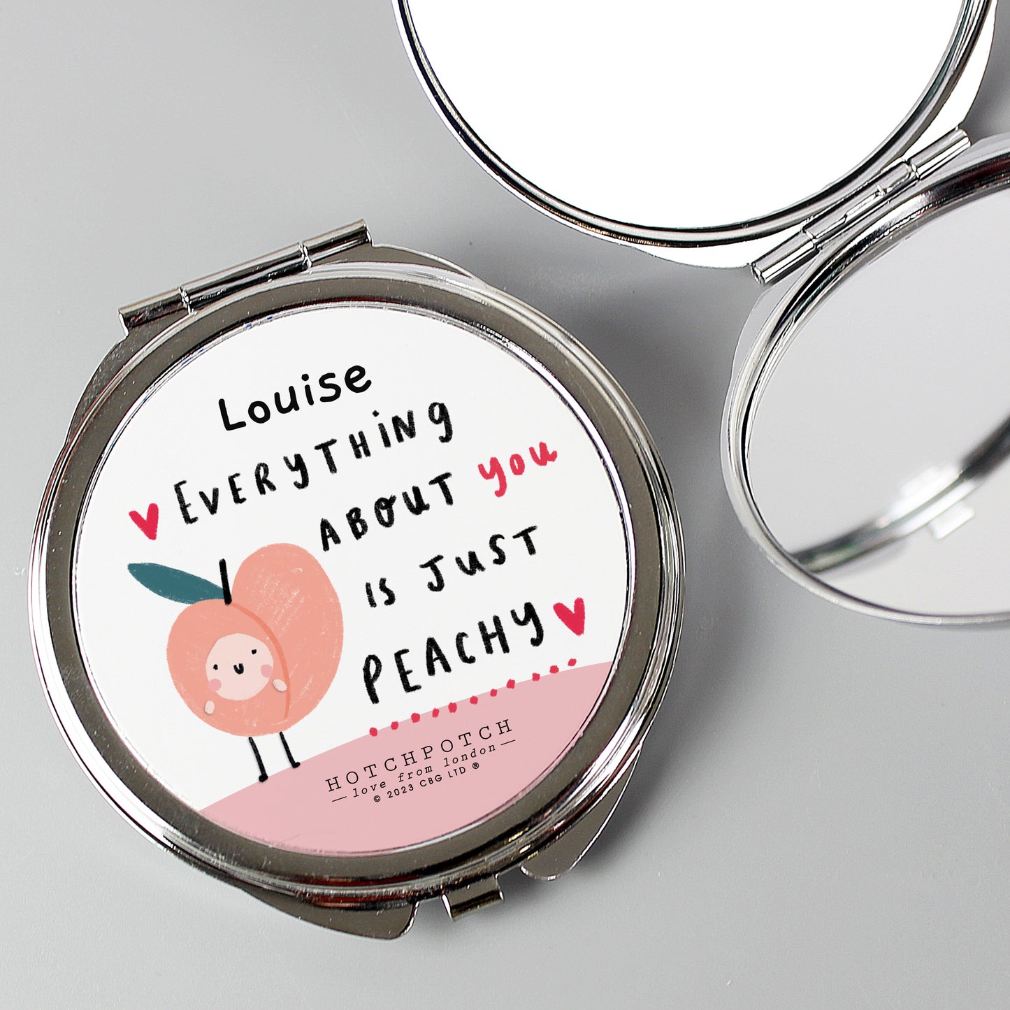 Eleanoras PEACHY COMPACT MIRROR Compact Mirrors