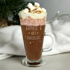 Eleanoras Personalised Stars Hot Chocolate Latte Glass Glassware