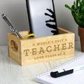 Eleanoras Personalised Worlds Best Teacher  Mini Crate 