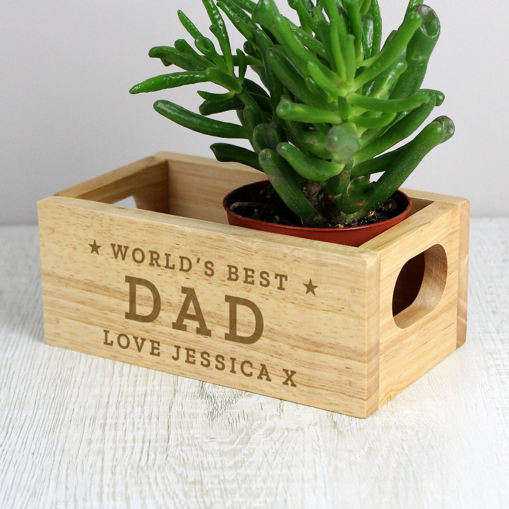 Eleanoras Personalised Worlds Best Dad Mini Crate 