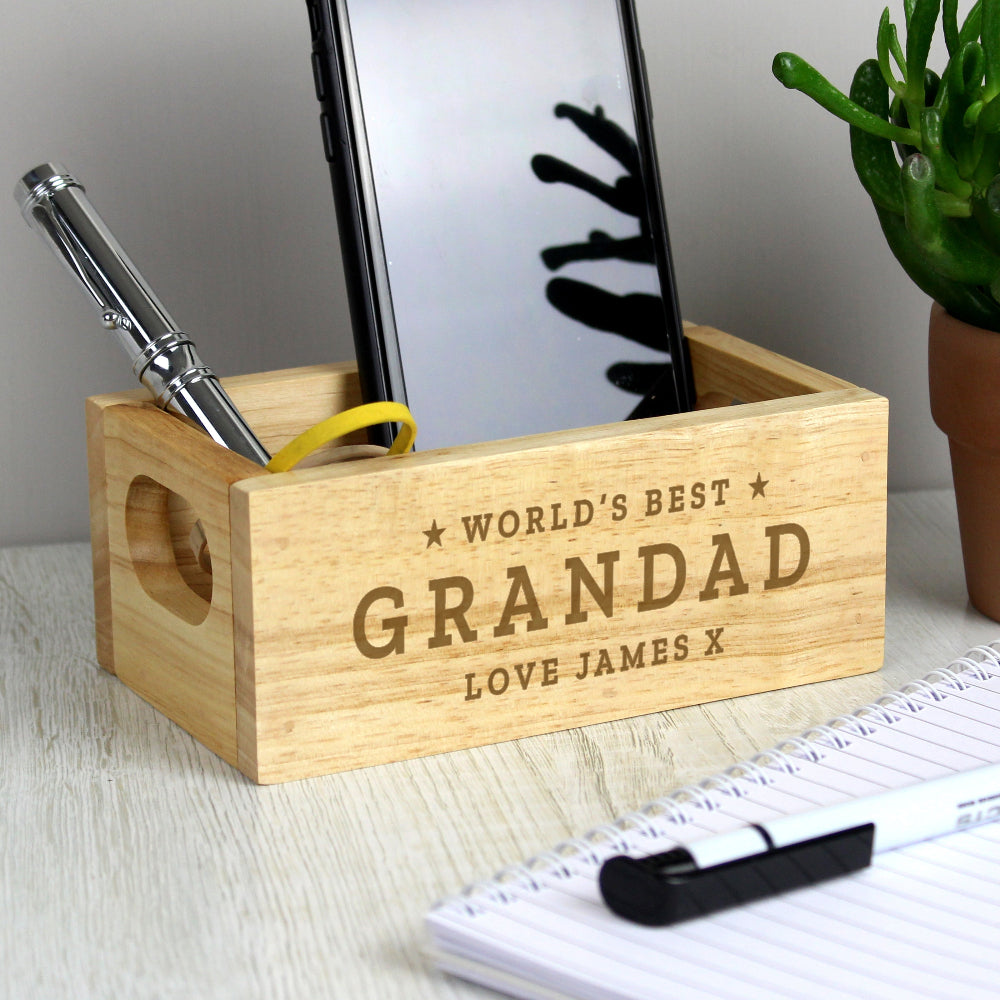 Eleanoras Personalised Worlds Best Grandad  Mini Crate 